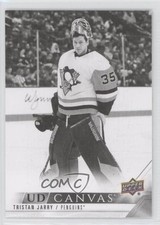 2022-23 Upper Deck Series 2 UD Canvas Black & White Tristan Jarry #C186 jg3