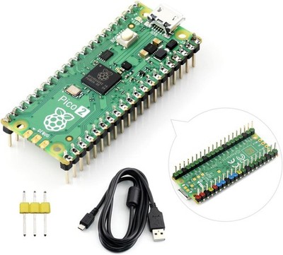 Pi-Pico-2-W-CC Package, RPi Official Pico 2 W Microcontroller Board with