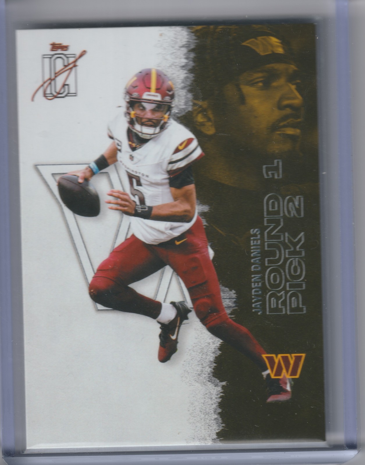 Commanders Signature 2025 Topps Signature Class Jayden Daniels Round 1 Pick 2 Washington ...