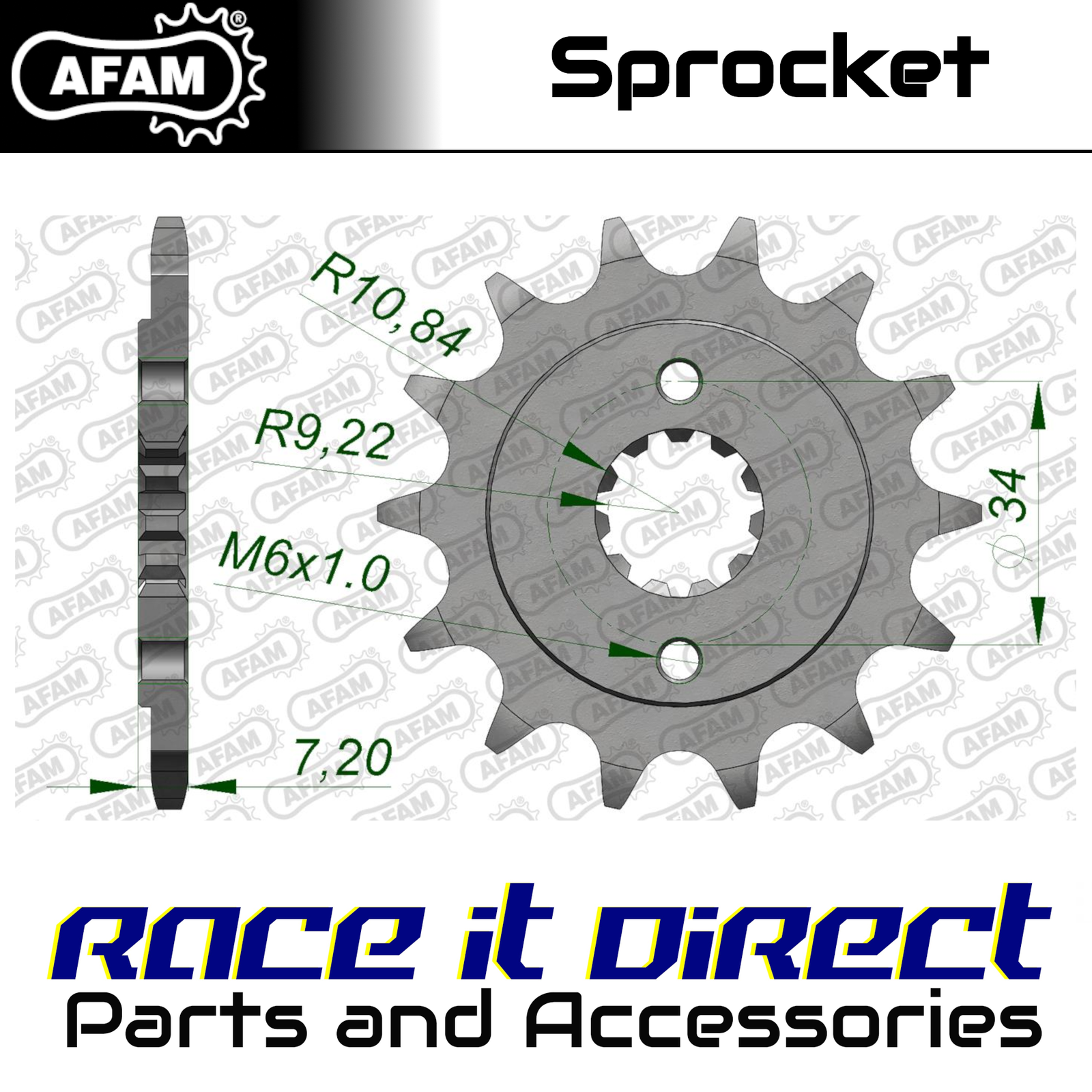 Sprocket for HONDA CRF 300 L Rally 2022 14T Front AFAM