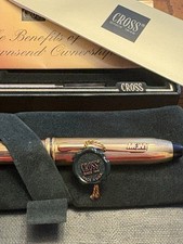 Bolígrafo dorado Cross Townsend vintage grabado MONY - CEO Sam Foti regalo