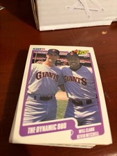 1990 Fleer #637 The Dynamic Duo (Will Clark / Kevin Mitchell) Giants