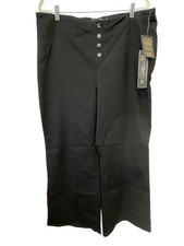 DG2 by Diane Gilman New Classic Stretch Button Fly Pull On Jean Sz 18W Black NEW
