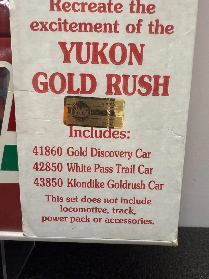 LGB G Scale RARE White Pass Numbered Super Set #36 Yukon Gold Rush - NEW - Image 2 of 4