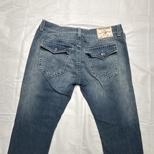 True Religion Men s Blue Medium Wash Denim Re...