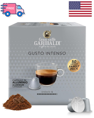 Gran Caff? Garibaldi Decaf Espresso Pods 50 Capsules for Nespresso Original