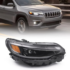 Headlight Assembly Compatible with Jeep Cherokee 2019 2020 2021 2022 Xenon HID R