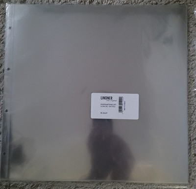 Lindner XL Sheets 3062P CLEAR 1-pocket 1-sided Open Top for Mint Sheets Pkg.10