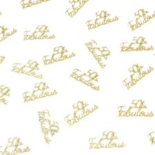 Happy Birthday Party Table Confetti Glitter Gold 50 and Fabulous Medium,