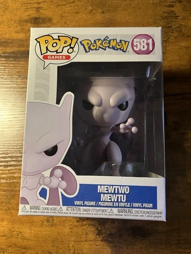 Funko Pop! Pokemon Mewtwo Vinyl Figure #581 Box/Plastic Insert Damage