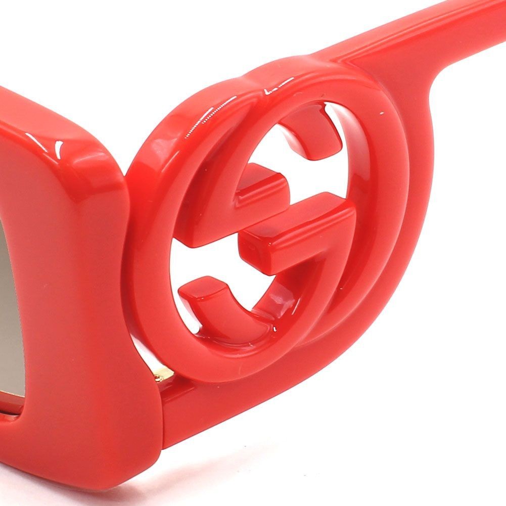 GUCCI GG1325S 005 Red Brown Gradient Women Sunglasses Global Fit Authentic thumbnail 4