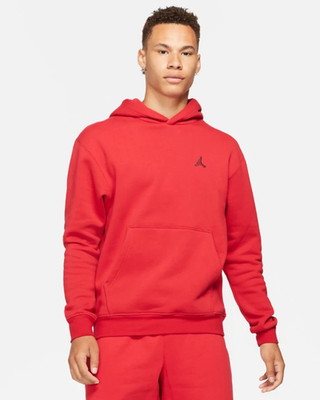 Nike Jordan Essentials Fleece Pullover Hoodie Gym Red Men's Large DA9818-687