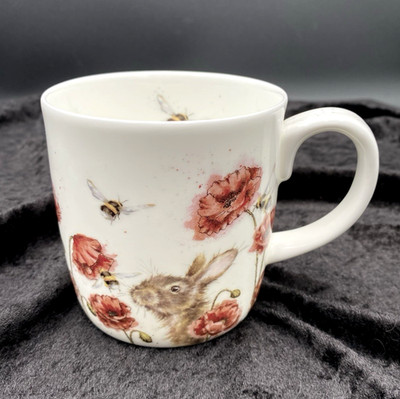 Royal Worcester Wrendale Design Large Mug, ''Let It Bee'' Bunny, Bee A17