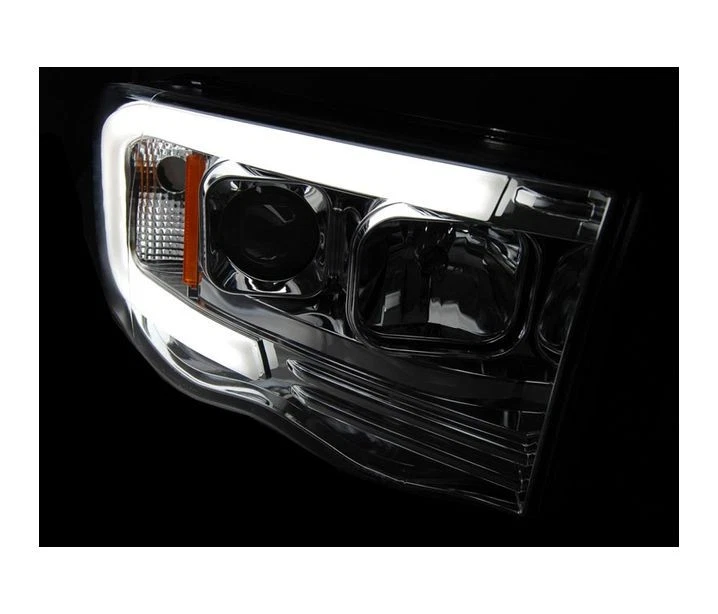 faros para DODGE RAM 2002 2003 2004 2005 2006 tubo luz cromo LHD Foto 3 de 3