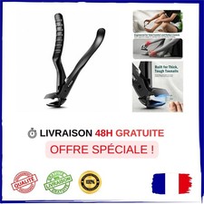 FVION Coupe-Ongles Pied Ergonomique pour Personnes Âgées, Ongles Épais