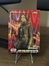 2024 Topps Chrome Star Wars Jyn Erso 119 Red Blaster RayWave Refractor