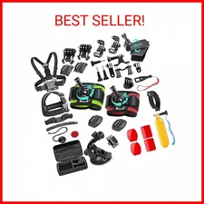 SmilePowo 51-in-1 Action Camera Accessories Kit for GoPro Hero 11 10 9 8 Max 7 6