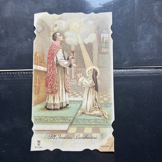 SANTINO HOLY CARD SANTA IMELDA LAMBERTINI