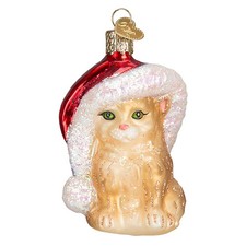 Old World Christmas Santa's Kitten No Box