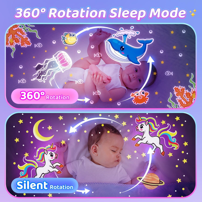 Unicorn Night Light Baby Sensory Lights +15 Films+10 Noises 144 - Main Image