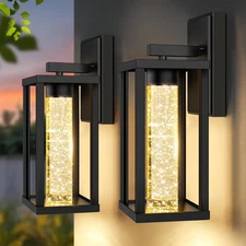  2-Pack Outdoor Wall Lights Fixture, Exterior Waterproof 10W Matte 
