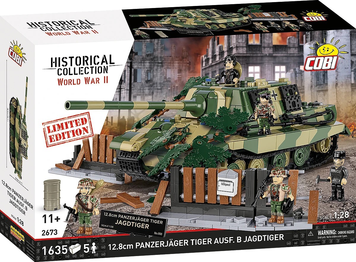 COBI 2673 Jagdtiger Limited Edition WWII Tank Destroyer 1:28 / 1 635 Bricks
