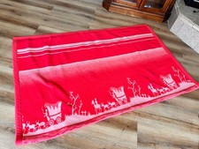Mid-Century Superior Woolen Blanket 6 x 7.5 WINTER COZINESS Western Americana