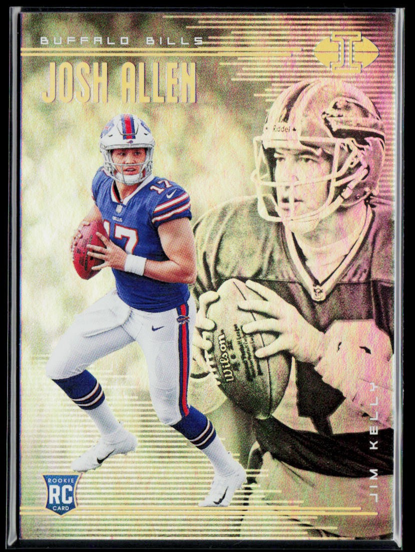 2018 Panini Illusions #19 Josh Allen Rookie / Jim Kelly