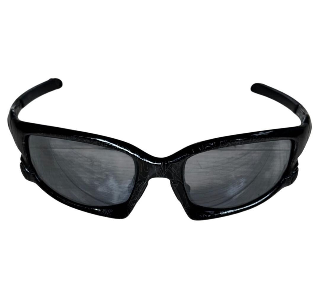 Oakley Split Jacket Black Silver Ghost Text Fashi… - image 1