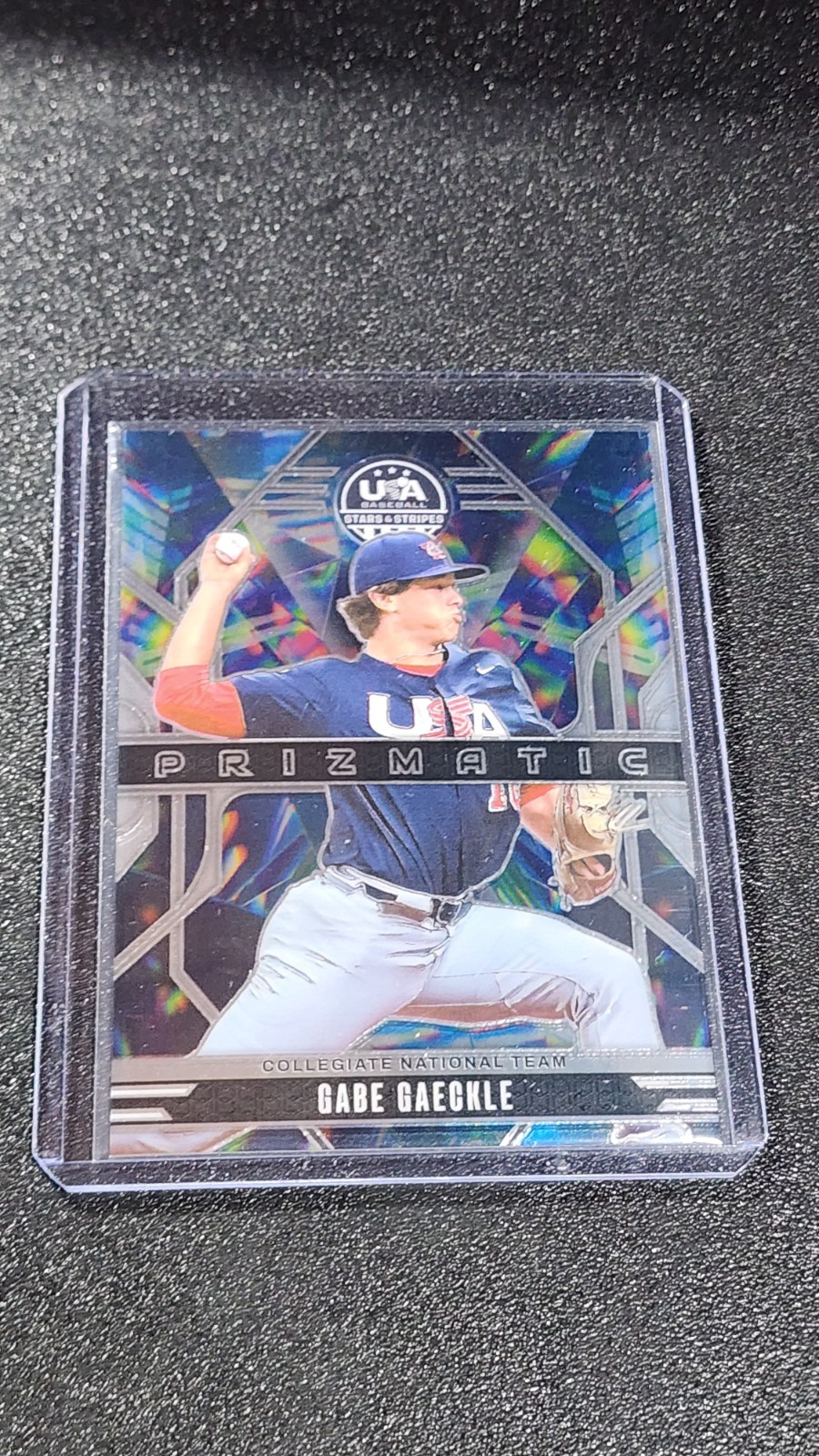 2026 Panini Stars & Stripes Prizm - Prizmatic Gabe Gaeckle #4 (RC)
