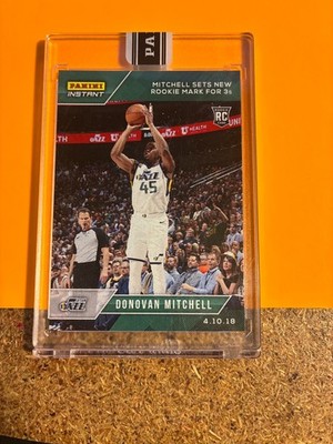 2017-18 PANINI INSTANT DONOVAN MITCHELL ROOKIE 8/10 ~ #135 