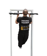 Bodybuilding Bar Arms Biceps Shoulders Back Door Home Gym WHITE- DS5466 - ELM RR
