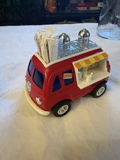 Vintage Volkswagen Van Salt Pepper Shaker VW Food Truck Red Japan Very Rare HTF