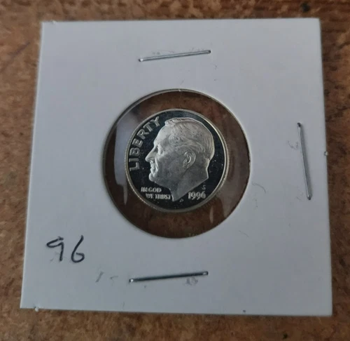 1996 s 90% silver proof Roosevelt dime