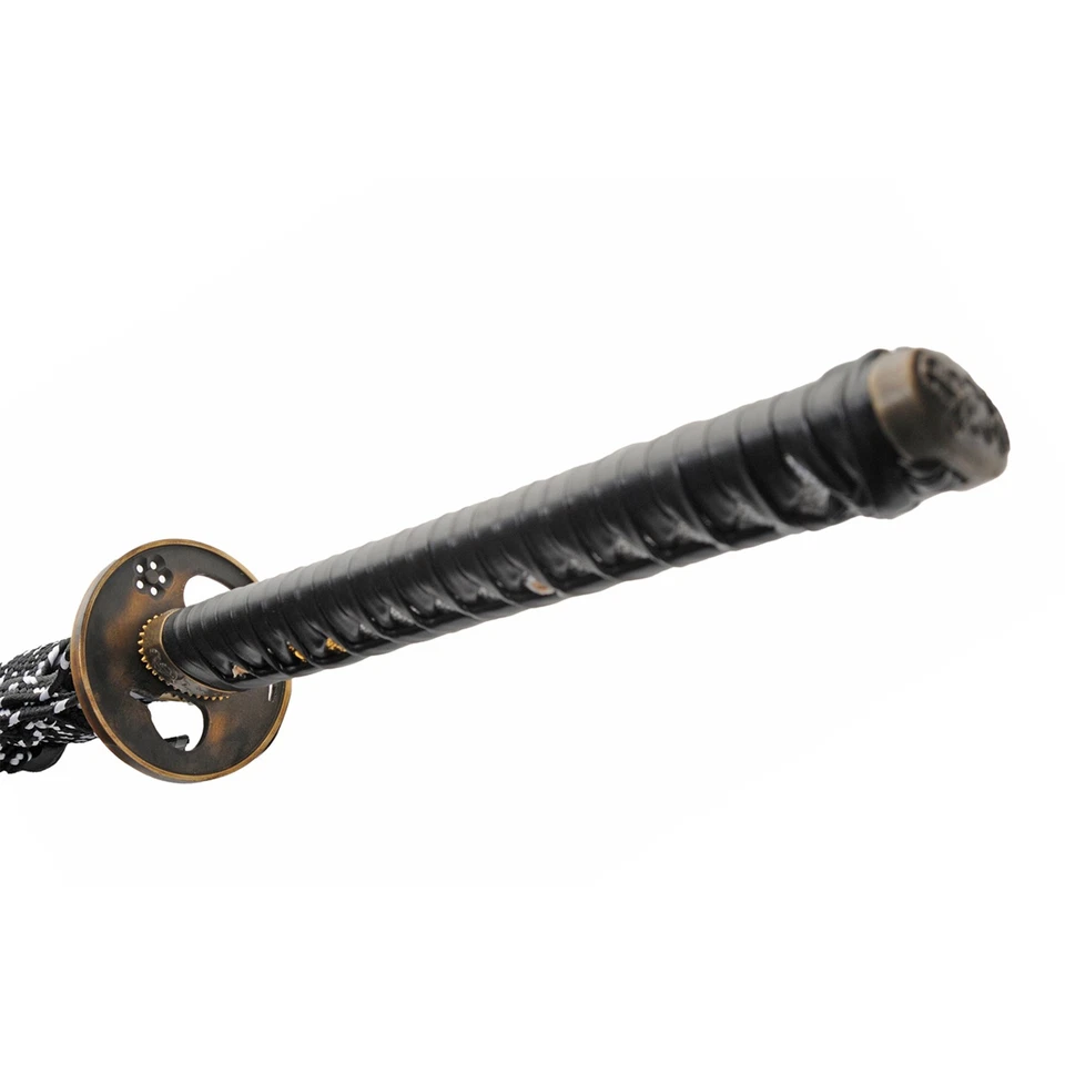 Espada samurai saltamontes SD 41" con hoja de acero al carbono 1045 y accesorios de latón Foto 4 de 4