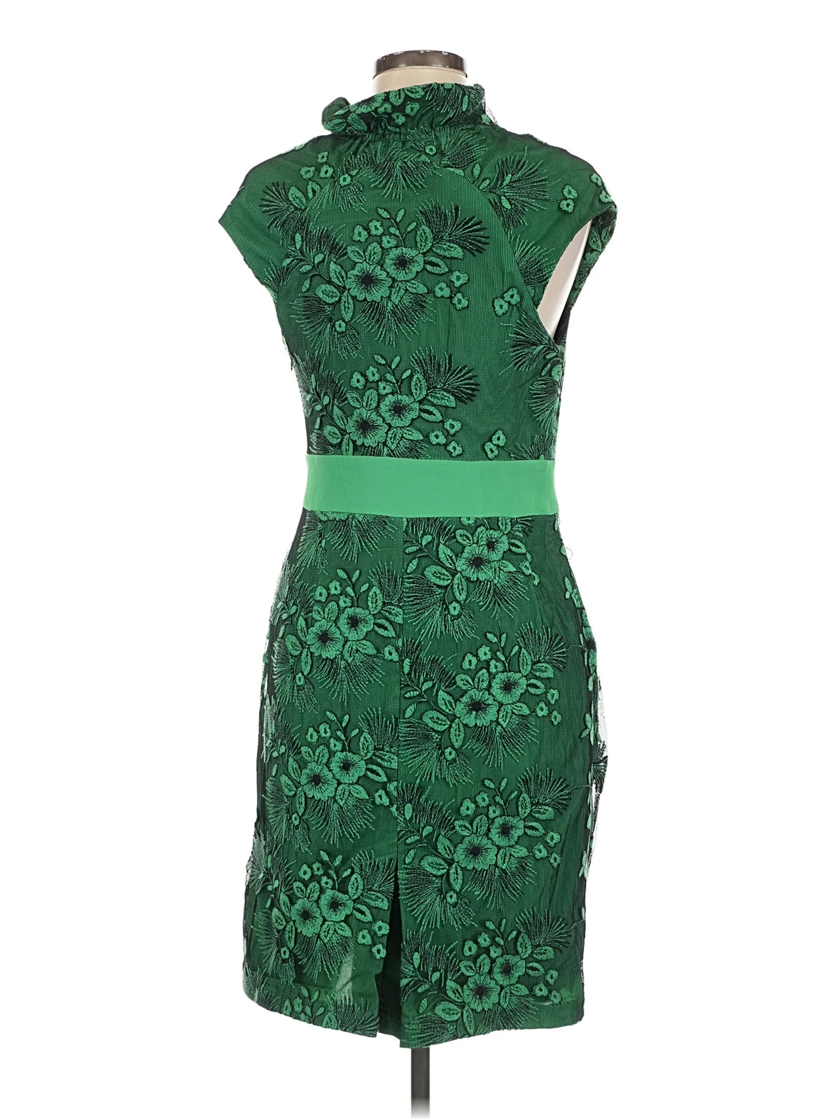 eva franco cocktail dress Women Green 6 Size:8-10 Coral Halter Neck Chiffon Occasion:Valentines Eva france