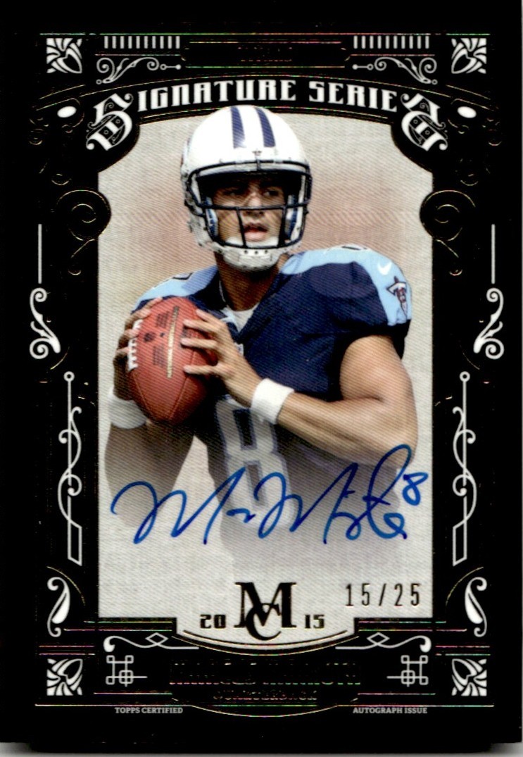 Marcus Mariota Topps Museum Collection Signature Series Autograph #MM Gold