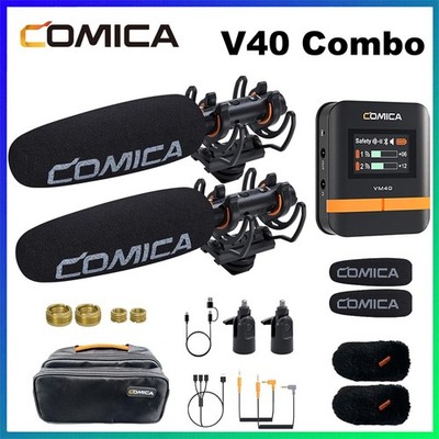Comica  VM40 Combo Shotgun Microphone Super Cardioid Dual-Channel Wireless Mic