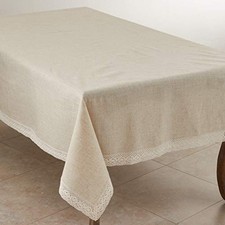 931 Tablecloth Natural 70" X 140" Sold Per 1 PC 140" x 70" Oblong Oblong