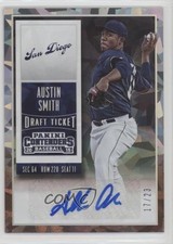 2015 Panini Contenders Draft Ticket Cracked Ice 17/23 Austin Smith #23 Auto a3q