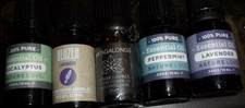 Essential Oils Set  7 Bottles, 10ml Each, 100 Pure Natural Therapeutic Pre-Owned