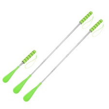 2pcs Shoe Horn 11.8"-28" Long Handle Retractable Telescopic Shoehorn, Green