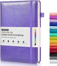 Lined Journal Notebook for Writing, A5 100 GSM Thick Paper, Leather Hardcover Jo