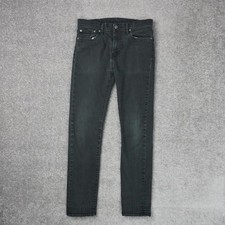Levi's 510 Slim Skinny Fit Mens 31x30 Black Dark Wash Denim Jeans