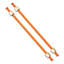 Air Compressor Exhaust Tube 11/32" Dia. 8"L 2 Pcs, Aluminum Plated Copper Pipe