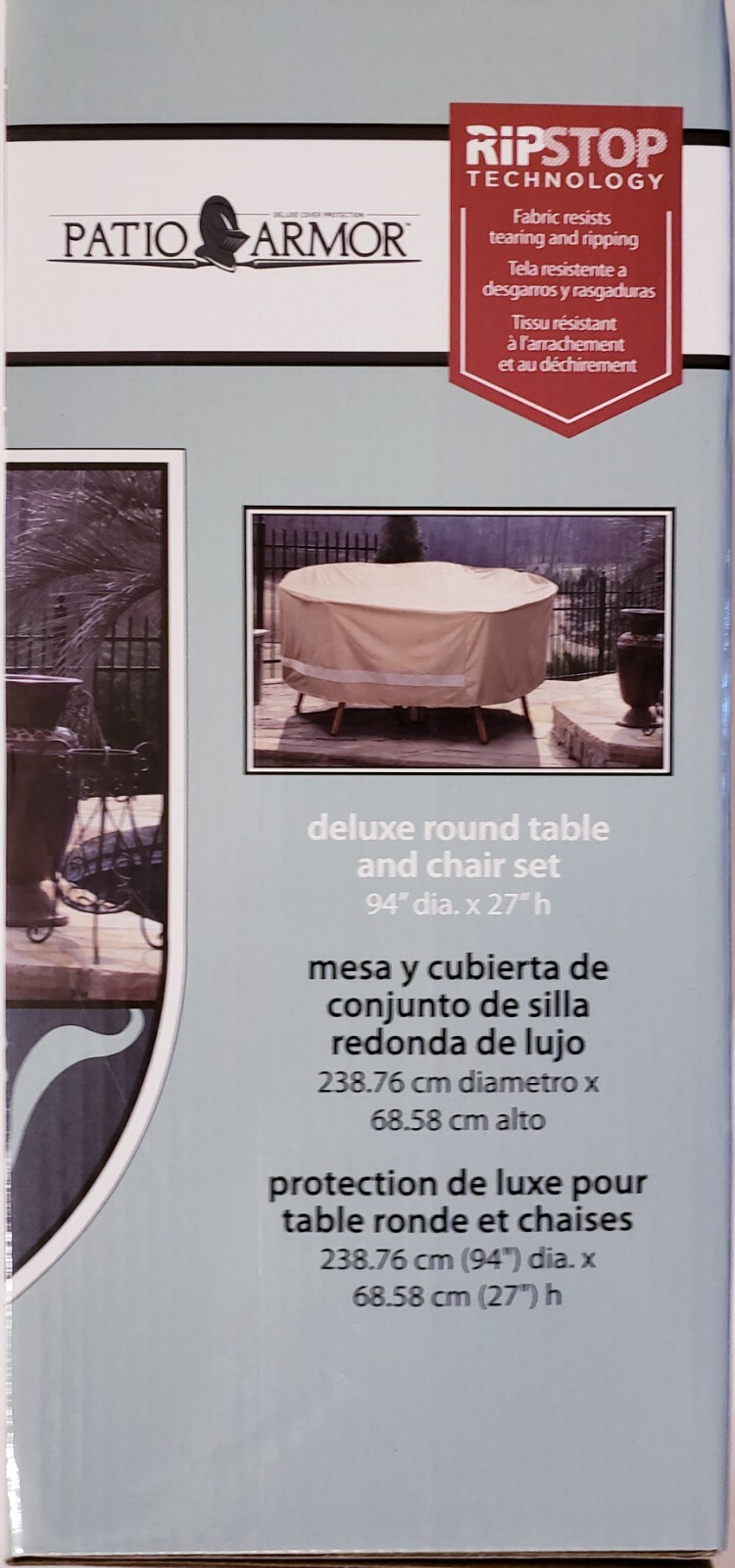 patio armor outdoor furniture covers on Patio Armor Sf40294 X Large Mega Table And Chair Cover For Sale Online Ebay