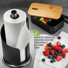 Küchenrollenhalter Mit Saugnapf – Edelstahl, Ohne Bohren, Für Küche & Bad, Silber