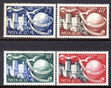 Monaco Scott #C30-33 VF Unused 1949-50 75th Anniversary UPU