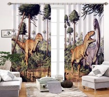 3D Hand Painted Dinosaur ZHUB462 Photo Curtain Window Blockout Fabric Amy 2023