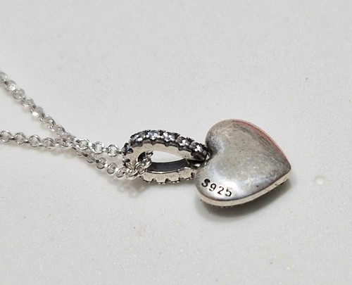 Collana Donna Ciondolo Cielo Notturno ARGENTO S925 stella luna zirconi  - Foto 4 di 4